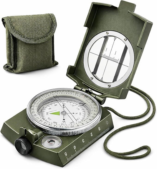 Military Lensatic Compass, Hiking Compass by Unknown