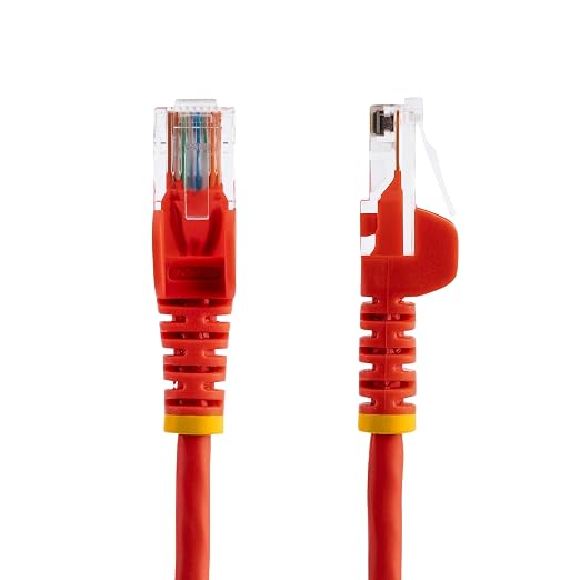 StarTech.com Cat5e Ethernet Cable - 2 ft - Red- Patch Cable - Snagless Cat5e - Image 2