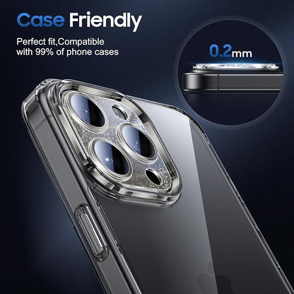UniqueMe for 3 Pack iPhone 15 Pro/iPhone 15 Pro Max Camera Lens Protector - Image 6