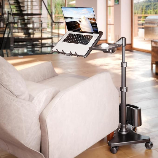 LEVO G2 Deluxe Adjustable Laptop Stand – Rolling Computer Desk & Ergonomic Table by LEVO