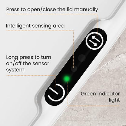 MOPALL Automatic Motion Sensor Bathroom Trash Can - Image 7