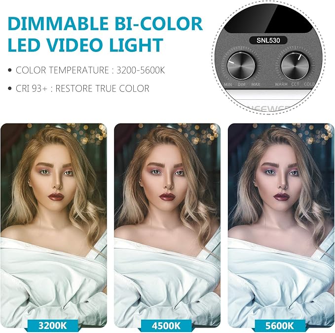 Neewer 2-Pack 530 LED Video Lighting Kit - Image 6