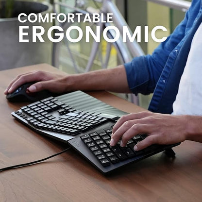 Perixx PERIBOARD-535BR Wired Ergonomic Mechanical Split Keyboard - Image 8