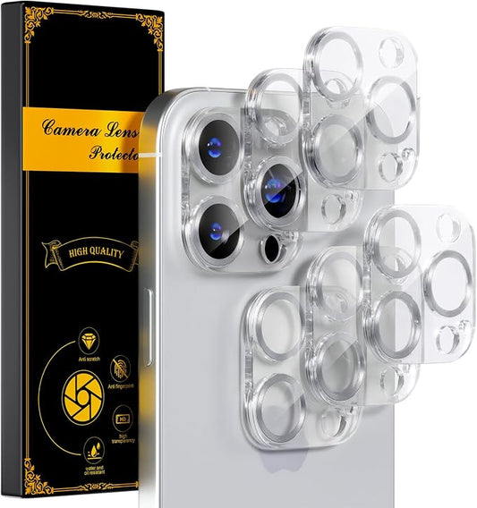 beuxece for 6 Pack iPhone 16 Pro/iPhone 16 Pro Max Camera Lens Protector 9H by Beuxece
