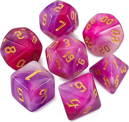 QMAY DND Dice Set -D&D Polyhedral Dice by QMAY