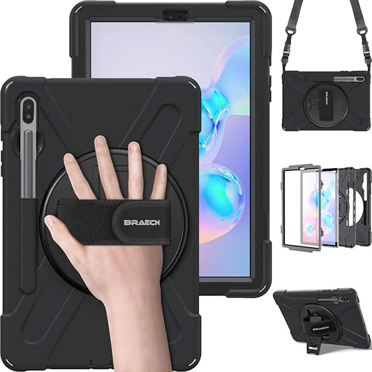 BRAECN for Galaxy Tab S6 Case, Heavy Duty Shockproof Case by BRAECN