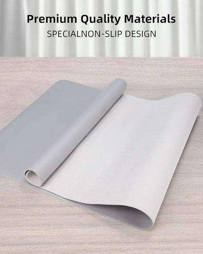 Non-Slip Desk Pad, Mouse Pad, Waterproof PVC Leather Desk Table Protector - Image 2