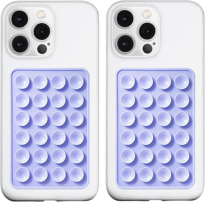2 Pack Silicone Suction Phone Case Mount, Silicon Adhesive Phone Grip by LvShuLiangPin