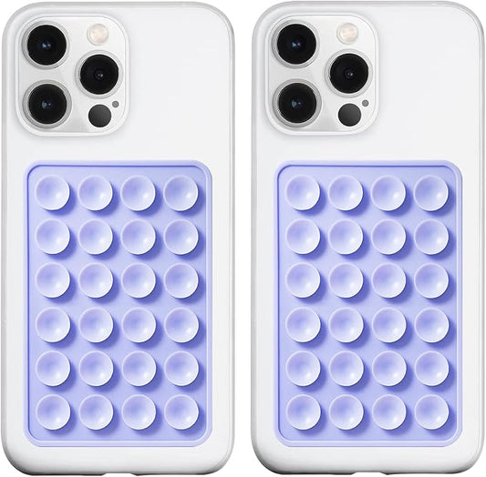 2 Pack Silicone Suction Phone Case Mount, Silicon Adhesive Phone Grip by LvShuLiangPin