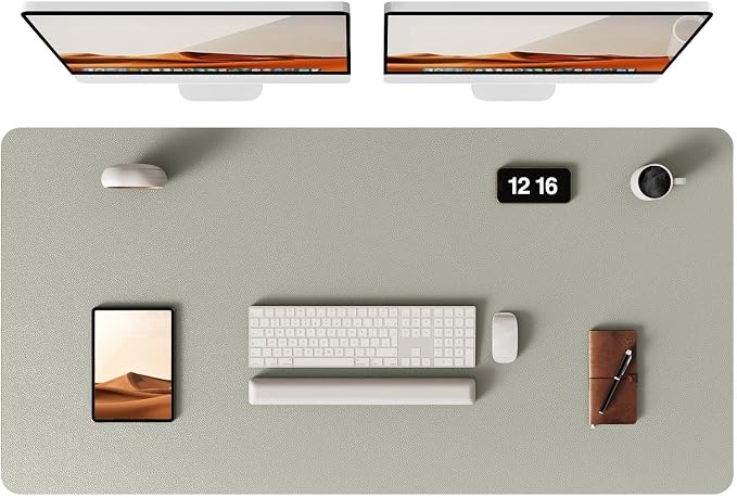 YSAGi Leather Desk Protector, Office Mat, Large Mouse Mat, Non-Slip PU Leather by YSAGi