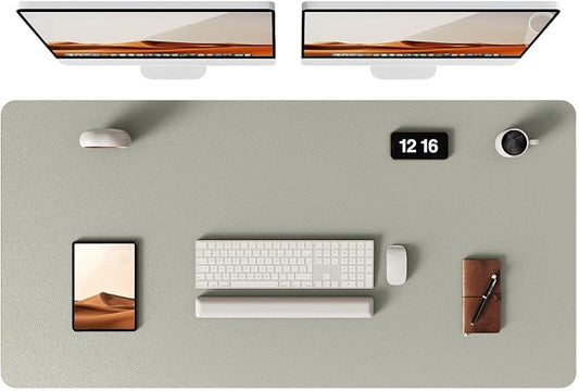 YSAGi Leather Desk Protector, Office Mat, Large Mouse Mat, Non-Slip PU Leather by YSAGi