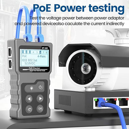 RJ45 Network Cable Tester, VXSCAN Multifunction Poe Ethernet Cable Tester Kit - Image 3