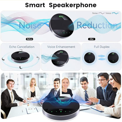 2-in-1 Conference Speaker and Microphone, Daisy Chain Wireless Bluetooth - Image 2