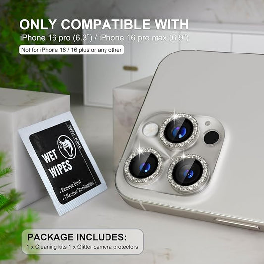 Choiche Compatible for iPhone 16 Pro/iPhone 16 Pro Max Camera Lens Protector - Image 2