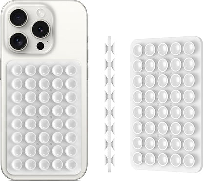 2PACK Silicone Double Sided Suction Phone Case Mount, Detachable Hands Free & - Image 2