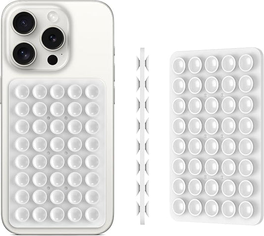 2PACK Silicone Double Sided Suction Phone Case Mount, Detachable Hands Free & - Image 2