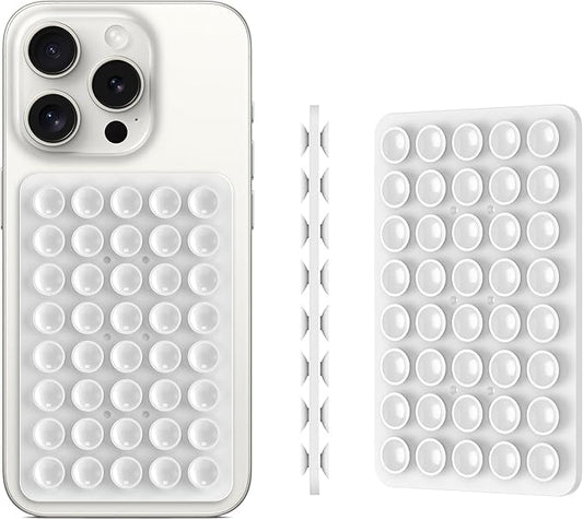 Silicone Double Sided Suction Phone Case Mount, Detachable Hands Free & Strong by CMZZ