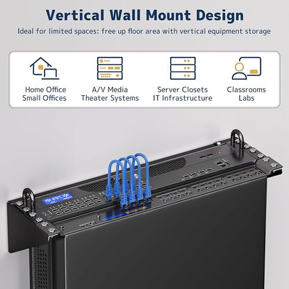 3U Vertical Wall Mount Rack - Image 2