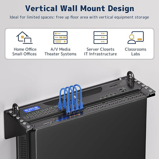3U Vertical Wall Mount Rack - Image 2
