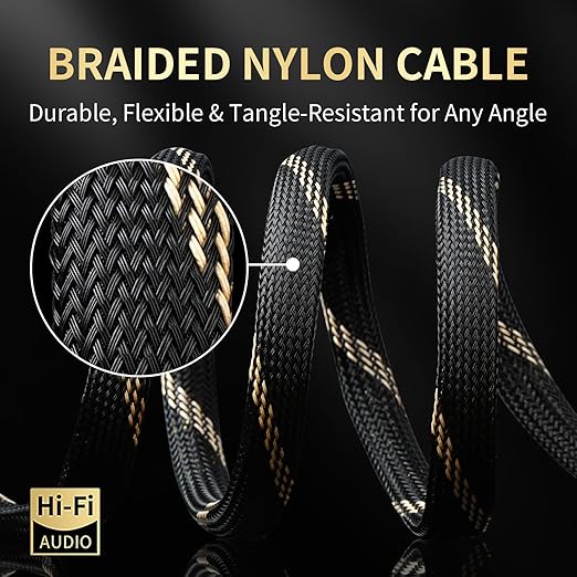 12 AWG Audiophile HiFi Speaker Audio Cable–4N OFC Core, 24K Gold-Plated Banana - Image 4