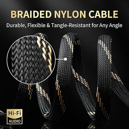 12 AWG Audiophile HiFi Speaker Audio Cable–4N OFC Core, 24K Gold-Plated Banana - Image 4