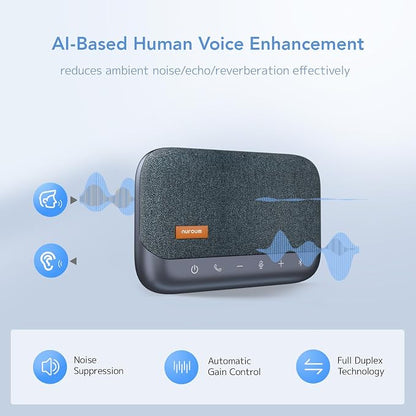 NUROUM A15 Conference Speaker and Microphone, Portable&Scalable Bluetooth - Image 5