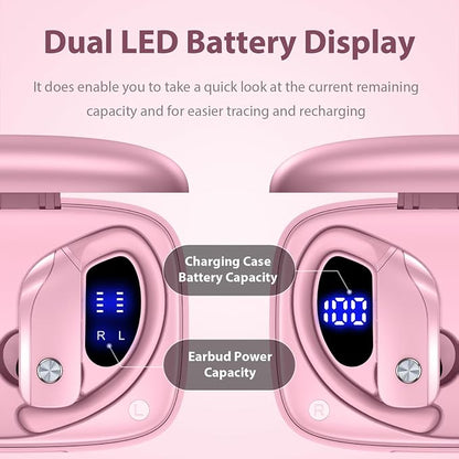 bmanl Wireless Earbuds Bluetooth Headphones 48hrs Play Back Sport Earphones - Image 2
