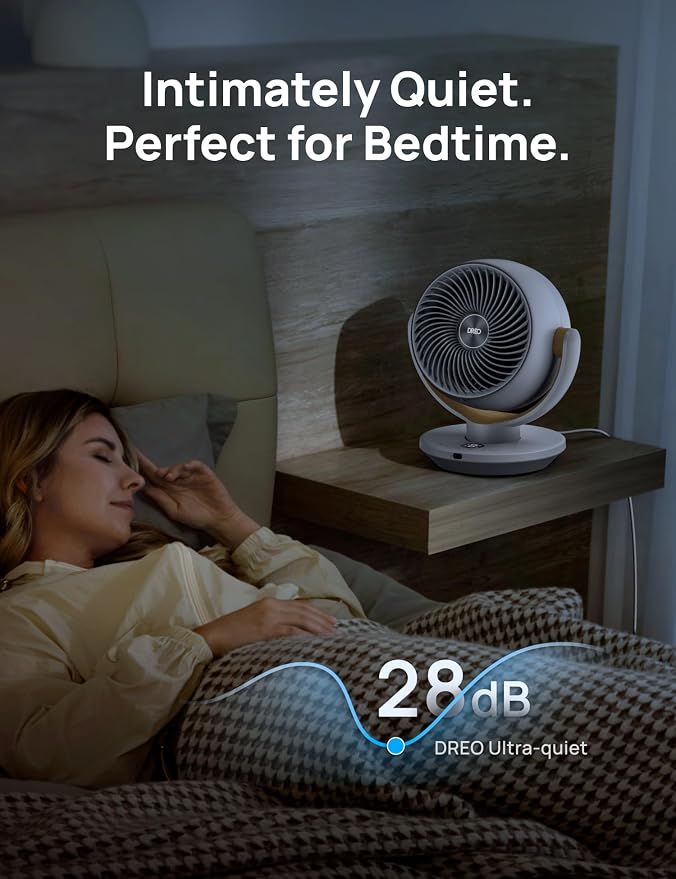 Dreo Fan for Bedroom, Desk Air Circulator Fans - Image 5