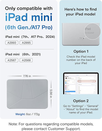 MOFT Dynamic Folio Case for iPad mini 7 A17 Pro, iPad mini 6, Silm Magnetic - Image 2
