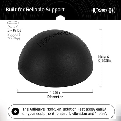 1.25" Platinum Silicone Speaker Isolation Pads - Image 6