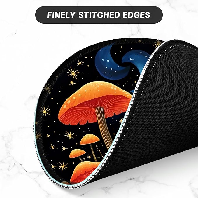 ITNRSIIET Round Mouse Pad with Stitched Edge Premium-Textured Waterproof - Image 4