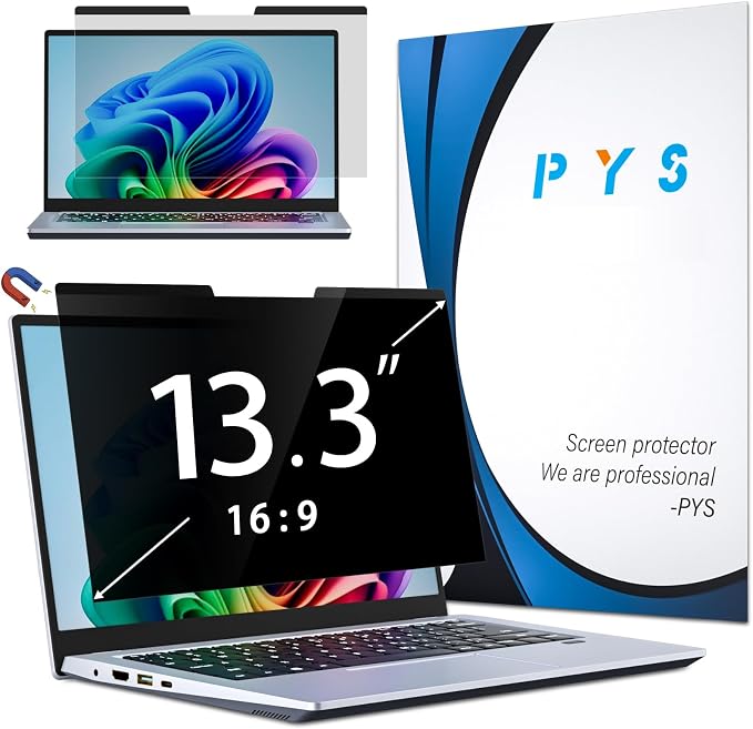 PYS Magnetic Laptop Privacy Screen 13.3 Inch by PYS