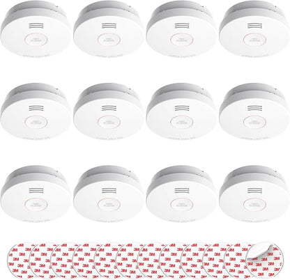 SITERLINK Smoke Detectors 10 Year Battery Operated, Smoke Alarm by SITERWELL
