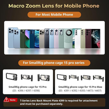 SMALLRIG 75mm HD Master Macro Lens, T-Mount Lens - Image 4