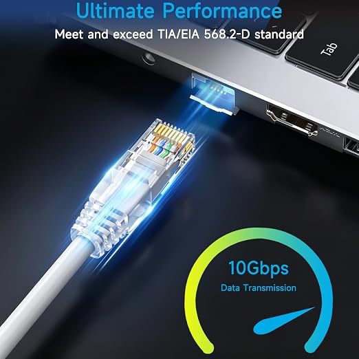 Cat6 Ethernet Patch Cable 1.5 ft, Cat6 Patch Cable - Image 2