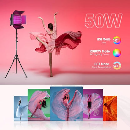 GVM Upgraded 680 RGB LED Video Light - Image 3