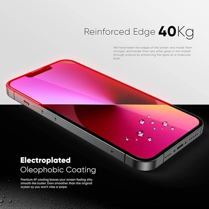 FLOLAB NanoArmour ONETIME PRO for iPhone 15 Screen Protector, Anti-Reflective - Image 6