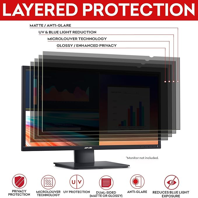 35 Inch Privacy Screen Filter for 21:9 Curved Ultrawide Monitor | Privacy - Image 7