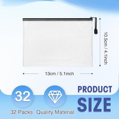 Jetec 32 Pcs Mesh Zipper Bags Toy Storage Bikini Organizer Bag Bolsas Para - Image 2