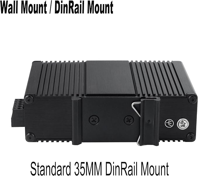 Industrial Mini Gigabit Ethernet Switch 4-Port RJ45 10/100/1000BASE-T+1-Port - Image 5