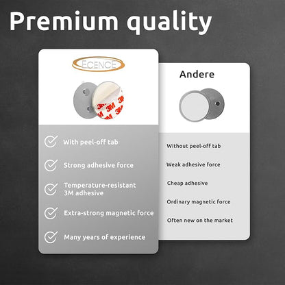 ECENCE 3pcs Magnetic Smoke Detector Mount Magnetic Adhesive Pads - Image 2