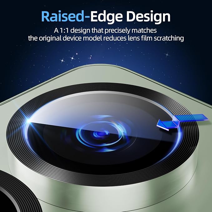 X-it Camera Lens Protector for Samsung S25, 9H Tempered Glass, Independent - Image 5