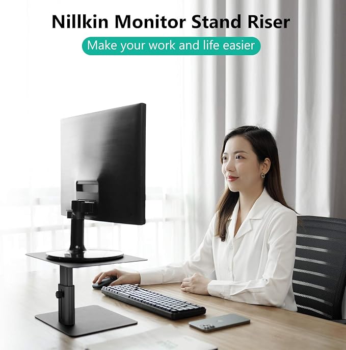 Nillkin Monitor Stand for Desk, Adjustable Height Computer Monitor Stand - Image 4