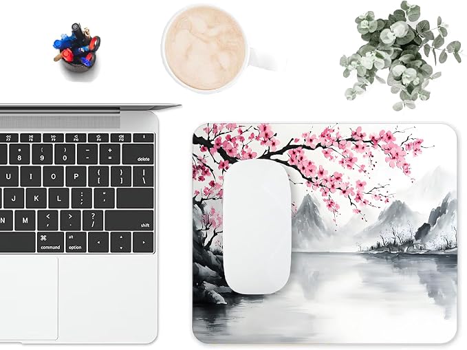 Mouse Pad, Cute Japanese Cherry Blossom Mouse Pads - Image 6