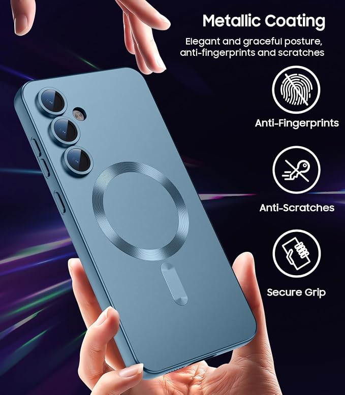 Magnetic for Samsung Galaxy S25 Plus Case Slim Soft Silicone Bumper Shockproof - Image 6