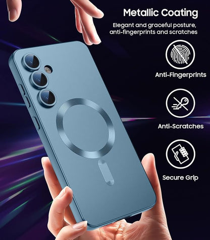Magnetic for Samsung Galaxy S25 Case Slim Soft Silicone Bumper Shockproof - Image 6