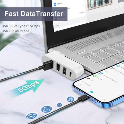 VIENON 4-Port USB 3.0 Hub, USB Splitter - Image 4
