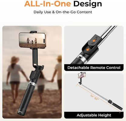 Sensyne Selfie Stick for Phone, Extendable Travel Tripod - Image 3