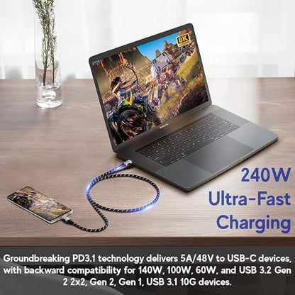 LINKUP USB 4.0 USB C to USB C Cable | Thunderbolt 4/3 Compatible | Type C - Image 4