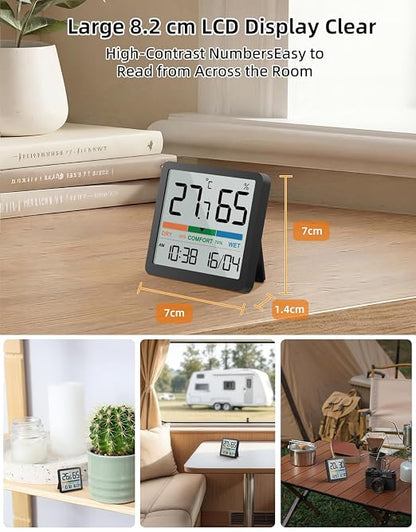 NOKLEAD Indoor Thermometer Hygrometer, Mini Desktop Digital Temperature and - Image 5